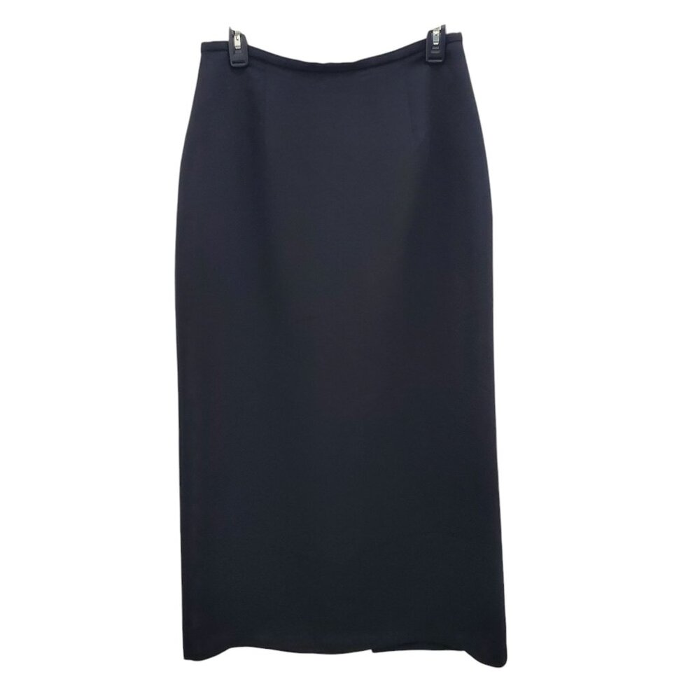 Emma James Women's‎ Black Stain Resisting High Waist Long Career Pencil Skirt 10